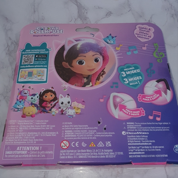 DreamWorks GABBY'S DOLLHOUSE Magical Musical Ears Headband Lights & Sounds - Picture 3 of 3